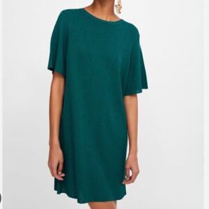 Zara Round Neck Long Sleep Sweater Dress